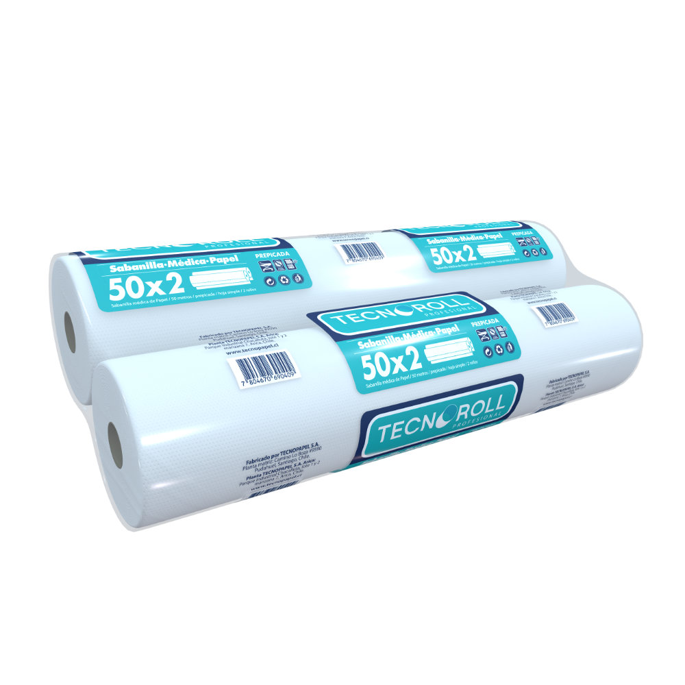 Sabanillas médicas Tecnoroll pack 50 m x 2