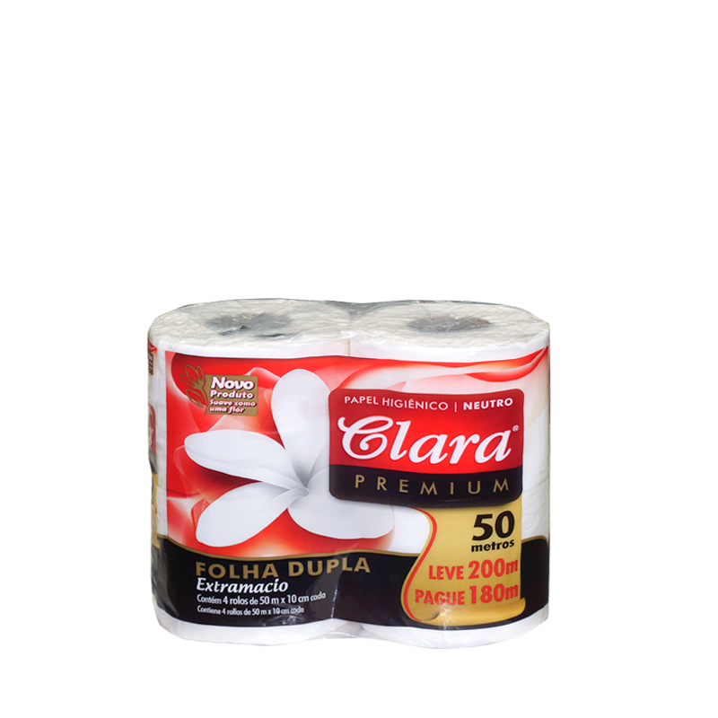 Higiénico Clara 50m x 4 rollos DH