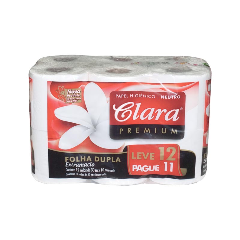 Papel Higiénico 30 mts D/H marca Clara extra suave x 72 unidadesº