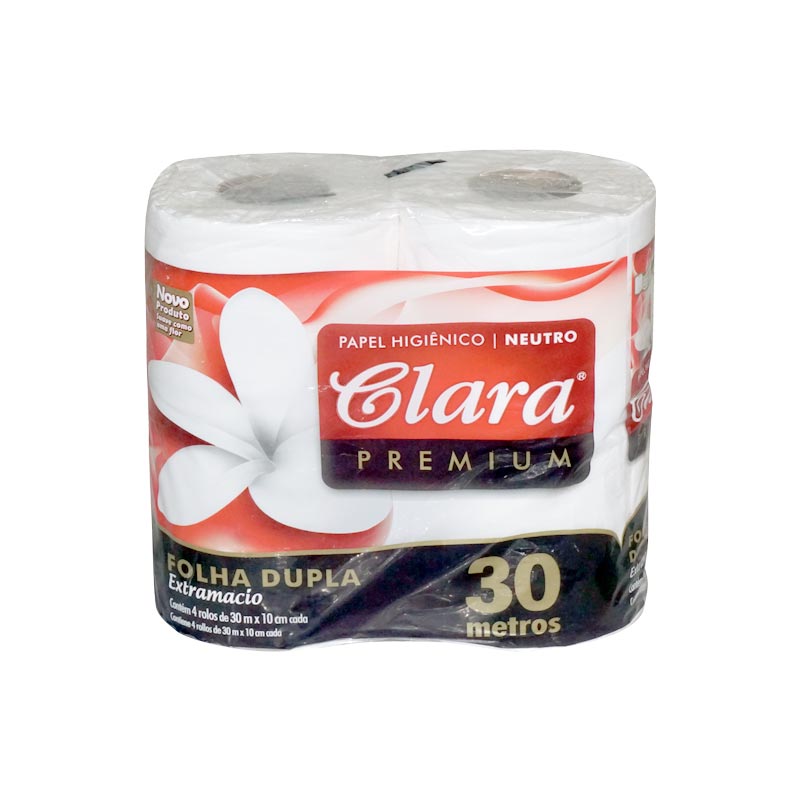 Papel Higiénico 30 mts D/H marca Clara extra suave x 64 unidades