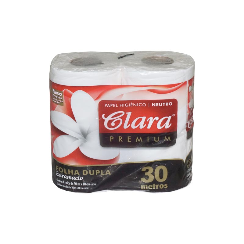 Papel Higiénico 30 mts D/H marca Clara extra suave x 48 unidades