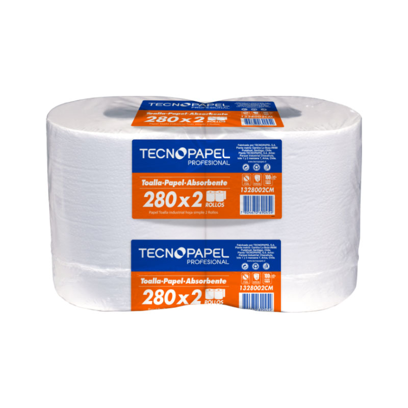 Toalla Tecnopapel jumbo 280 m x2