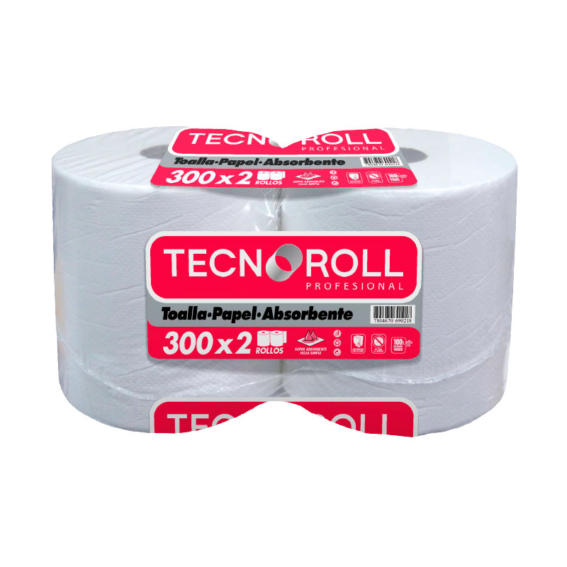 Toalla Tecnoroll jumbo 300 m x2