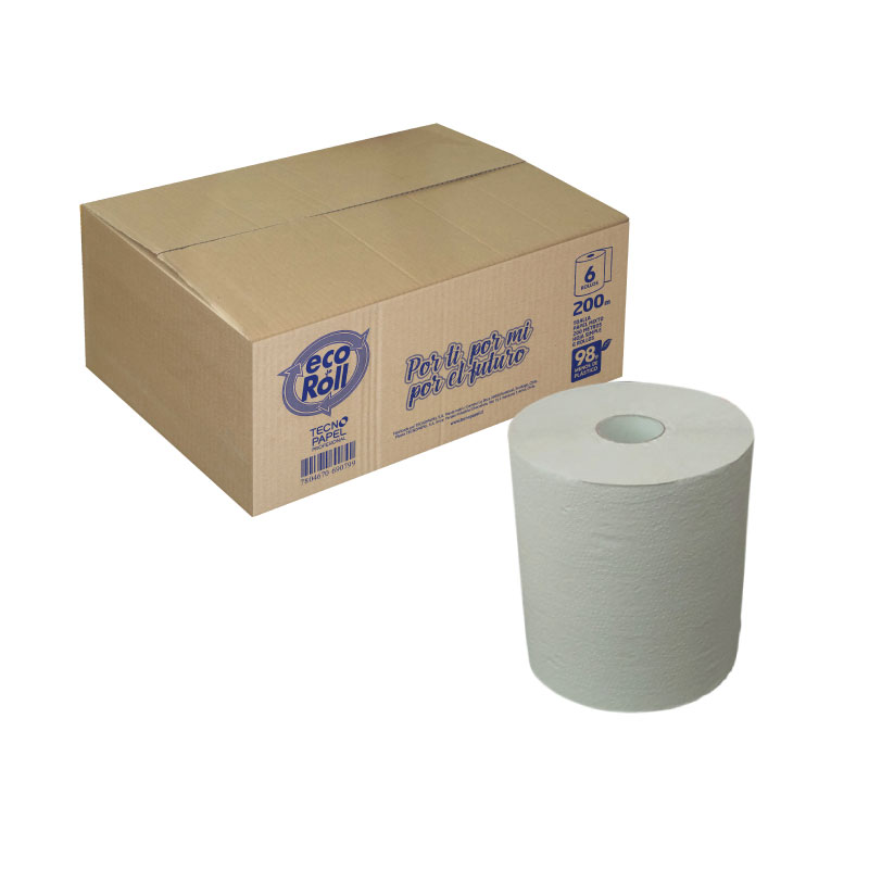 Toalla Re-Use Eco-Roll caja 200m x6