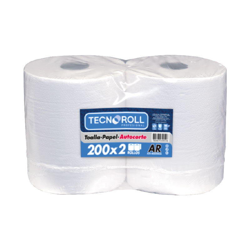 Toalla Tecnoroll Autocorte 200m x 2
